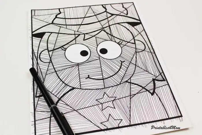 don’t draw lines in any areas you want to keep white