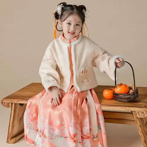 明制汉服冬款女童
