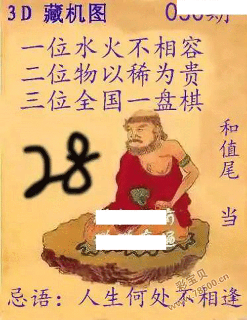 2024年3d030期正版藏机图 新版藏机图