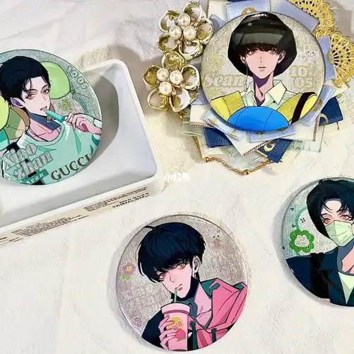 拉丝金葱吧唧肖战