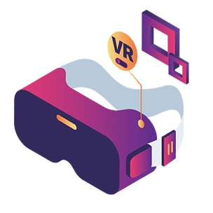 炫彩科技vr眼镜插画