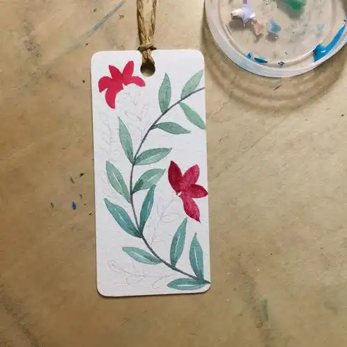 手把手教你用水彩画两款超简单的书签