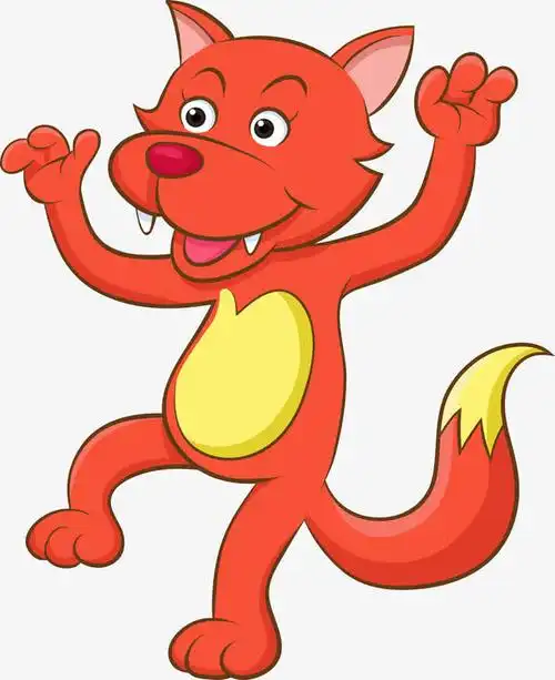 矢量卡通狼免抠素材免费下载_觅元素51yuansu.com