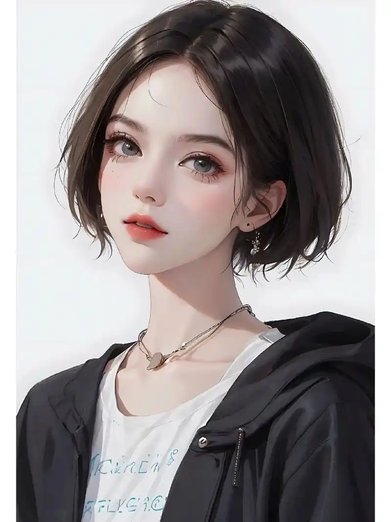 好看的头像壁纸短发美女