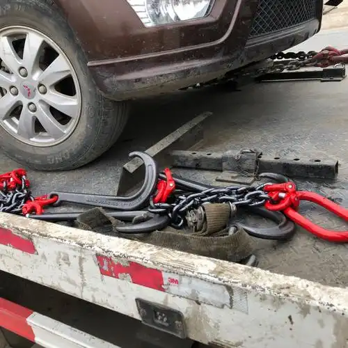 拖车勾清障车救援车拖车链拖车钩j形钩双钩前桥抓钩挂钩牵引吊索具