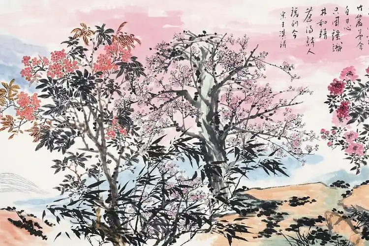 姹紫嫣红——牛斌大写意花鸟画长卷赏析