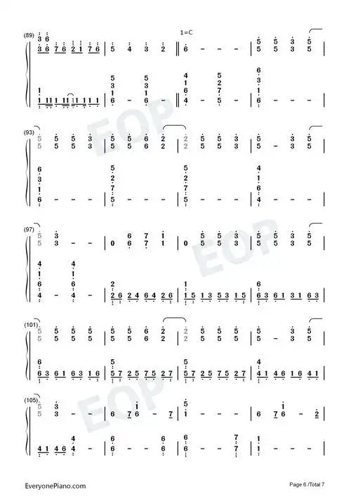 ymniam-orch-call of silence-进击的巨人双手简谱预览6