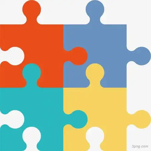 彩色拼图png素材透明免抠图片其他元素