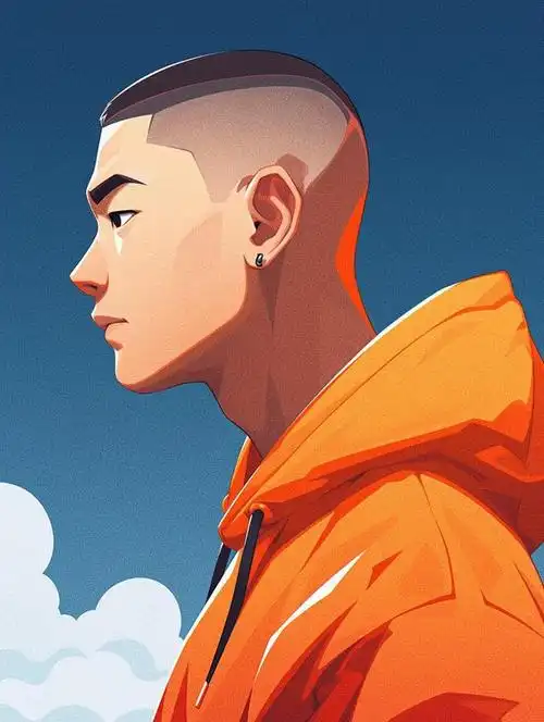 秋高气爽换一个清爽的男生寸头头像吧