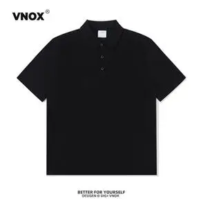 男2024夏季新款潮流体恤上衣短袖t恤男款高端无痕翻领黑色polo衫