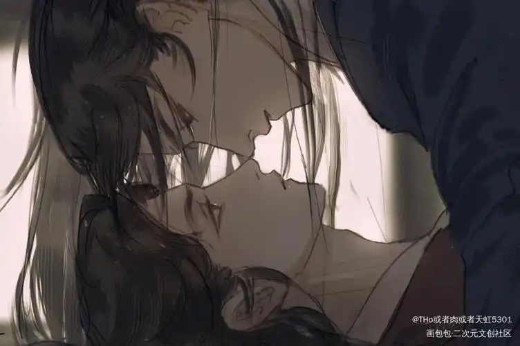 兰舟,我想吻你_将进酒策舟绘画作品