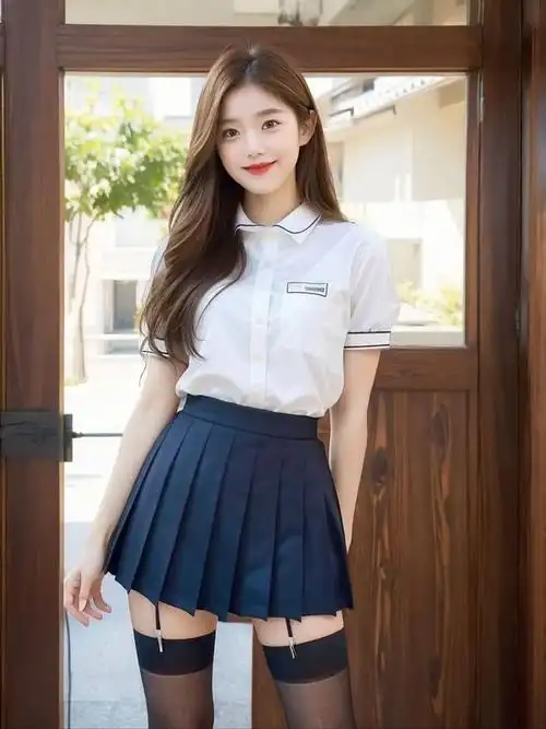 美女青春风采校园女神惊艳亮相甜美学生制服穿搭展现青春无敌魅力