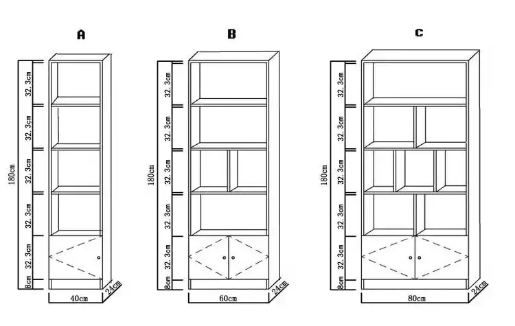 包邮特价自由组合儿童书柜带门实木松木简易储物柜书架书柜定做