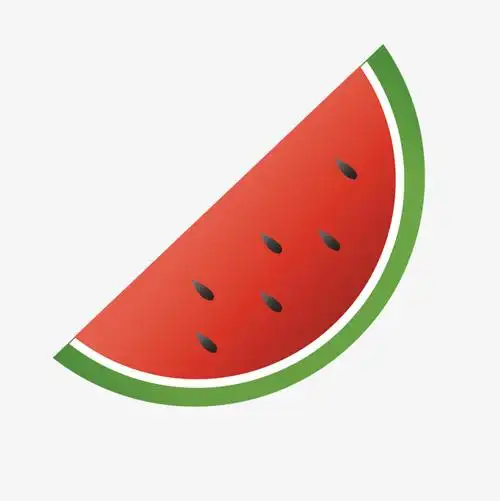 夏季食物卡通西瓜矢量图下载