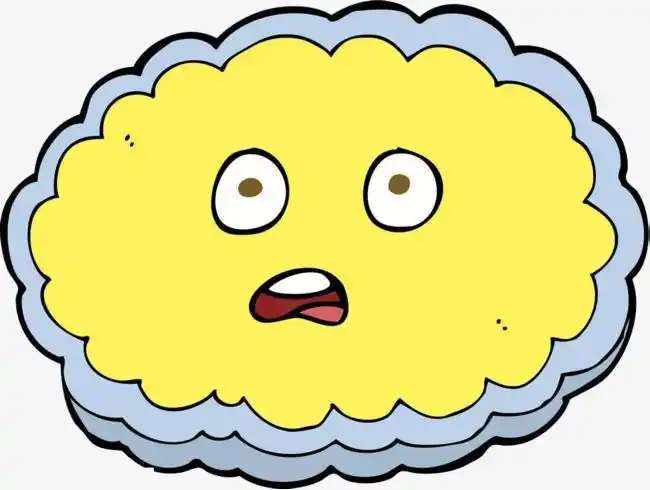 激动惊奇的圆饼脸