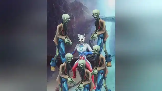 不好了,赛罗被丧尸包围了!|赛罗·奥特曼|the|movie|超决战!