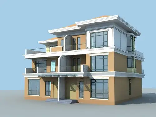 欧式独栋别墅(1531)3dmax模型下载