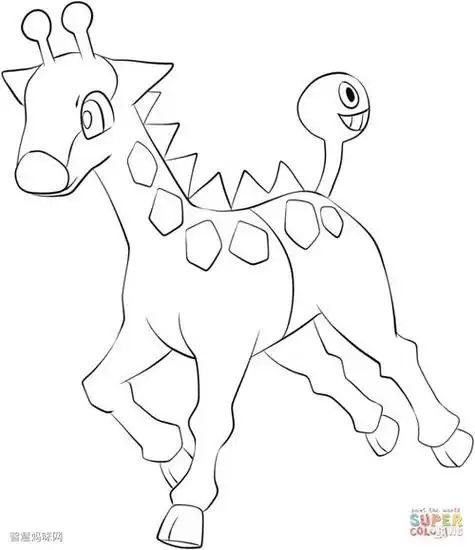 简笔画大图片图片下载麒麟麒麟宠物精灵简笔画四大神兽麒麟简笔画麒