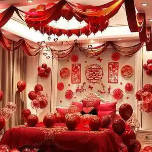 婚房布置套装酒店女方娘家套餐网红结婚装饰男方婚礼新房卧室喜庆