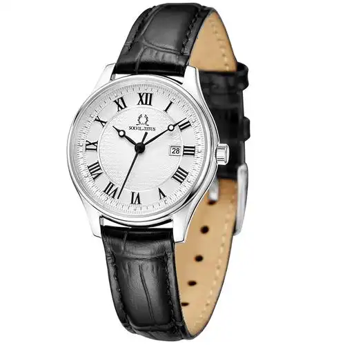 titus铁达时正品手表石英腕表天长地久真皮复古情侣瑞士腕表