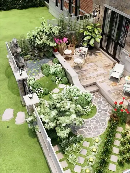 30平也能做花园看看这个吧 #庭院设计   #别墅花园设计   #花园设计