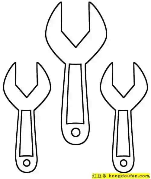 12张爸爸最喜欢的工具运动幼儿工具简笔画
