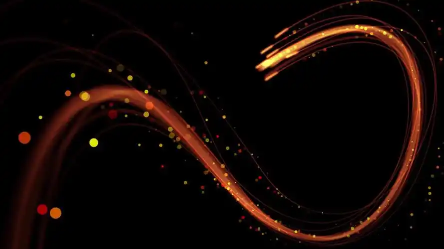 粒子光束轨迹装饰素材