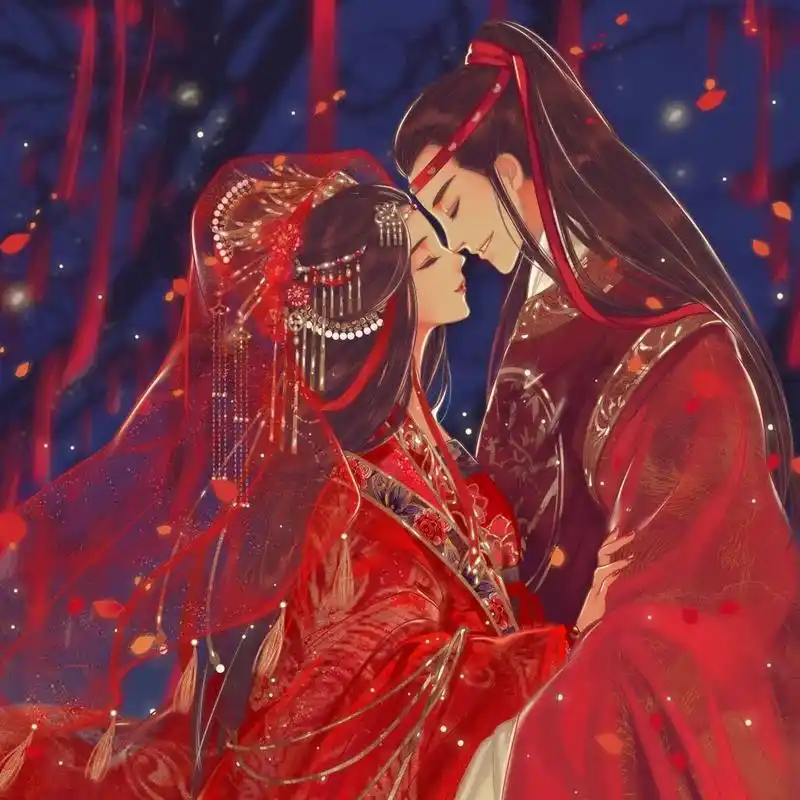 古风情侣头像 古风头像来啦! "愿与君长相厮守,永不分离"你们接下句