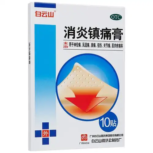 白云山消炎镇痛膏10cm7cm10片