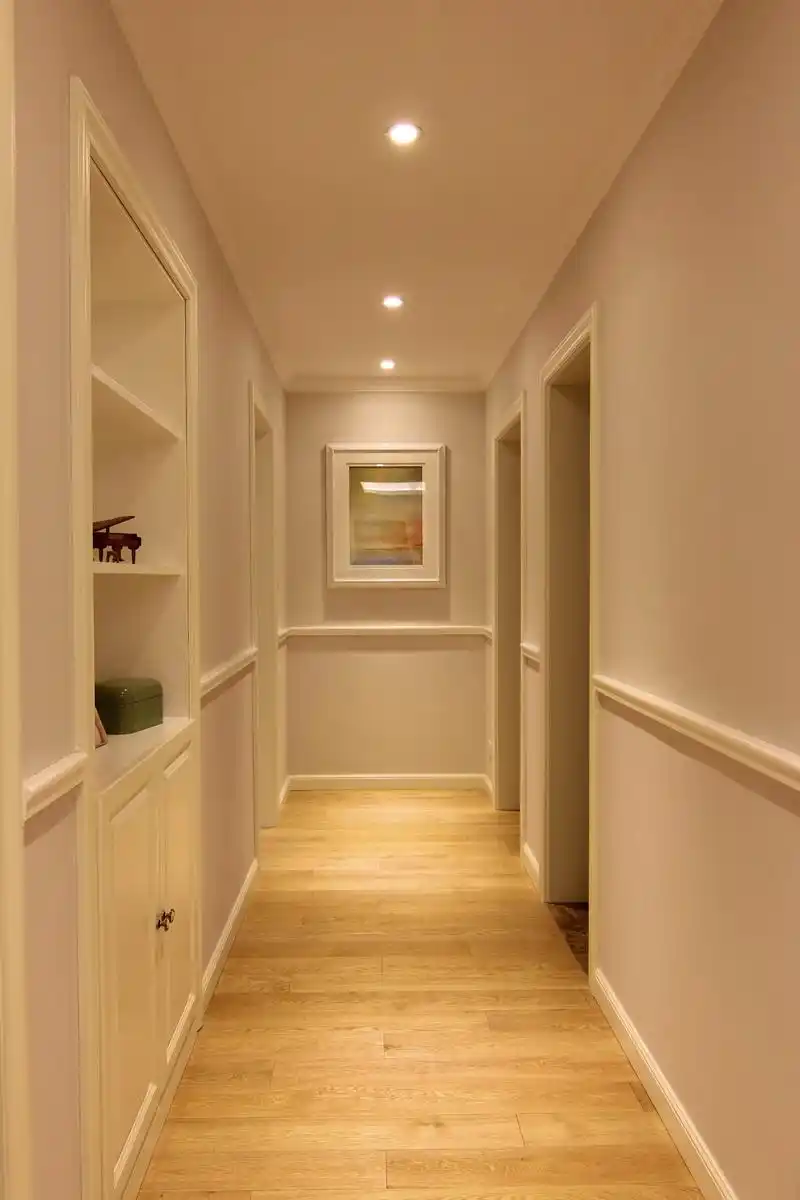 美式三居之家顶面装修图 过道装修效果图 大户型装修过道吊顶 110㎡二