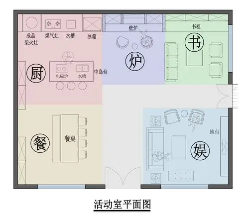 活动室平面图