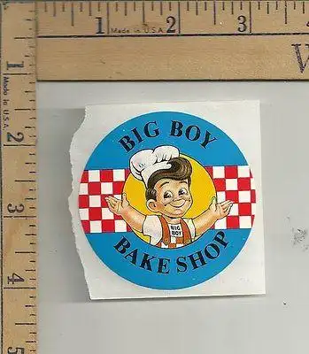 6 nos big boy restaurant stickers