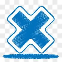 红色的叉号图标png地址选择器叉号png手绘卡通叉号免抠图标素材pngpsd