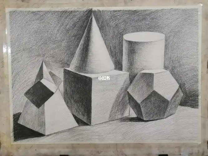 素描几何体五组合