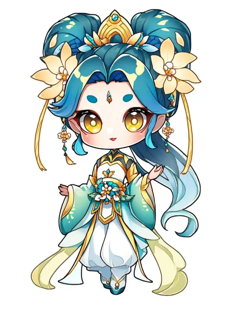 q版古风二次元花仙子