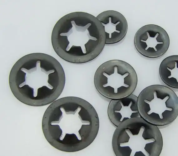 供应轴承夹挡圈,65锰钢加硬镀白锌轴夹介子,轴夹挡圈,轴承卡夹图片