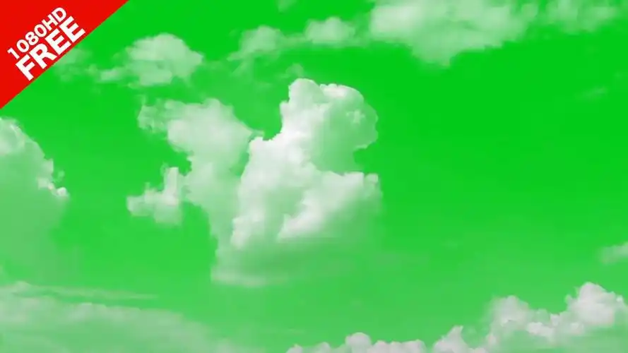 绿幕抠像素材云朵变幻