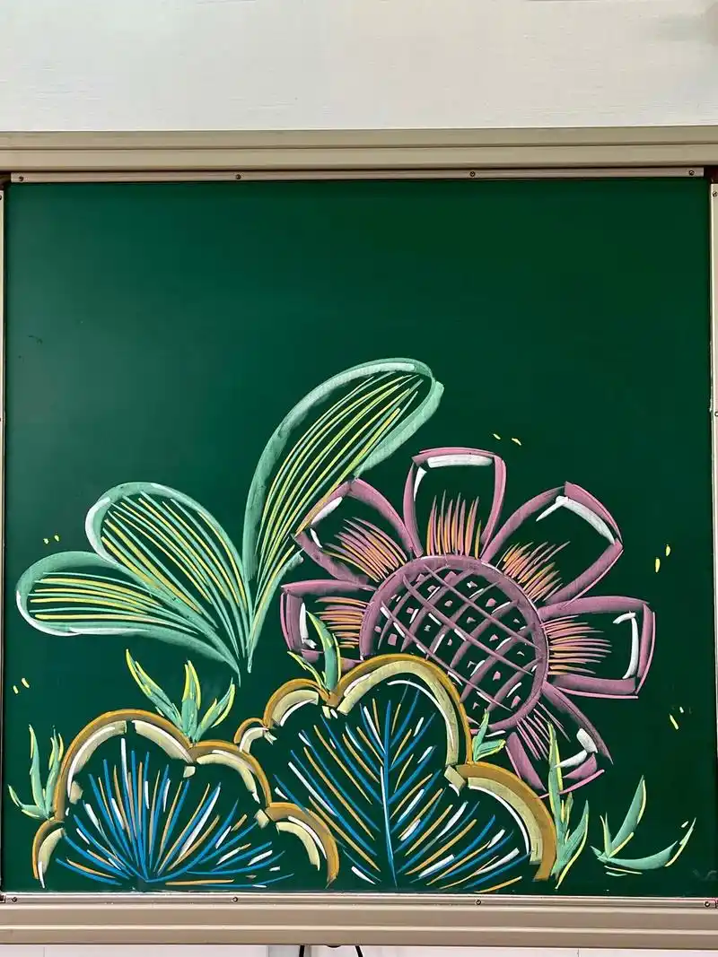 特别好用的粉笔鲜艳无尘环保好擦.#粉笔画 #黑板报 #简笔画 - 抖音