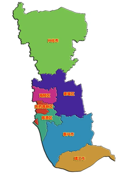 泰州市具体有那些乡镇