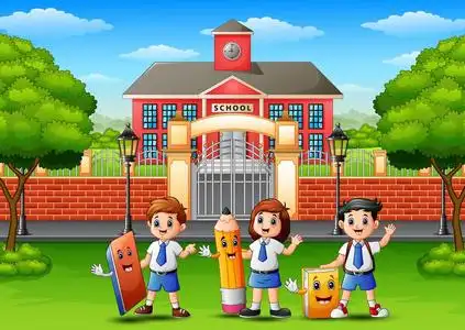 举行小学生图片