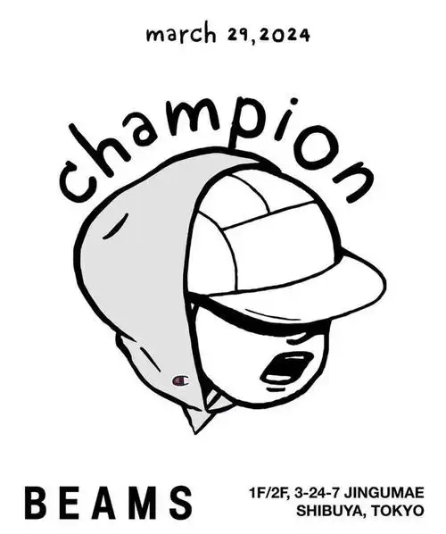 简约又不失可爱paperboyparisxbeamsxchampion三方联名公布