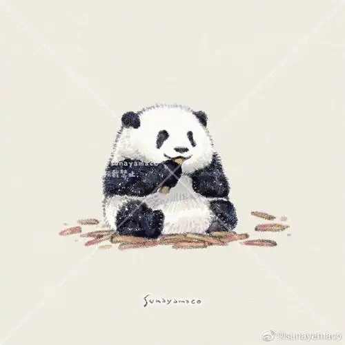 绘画##插画##大熊猫