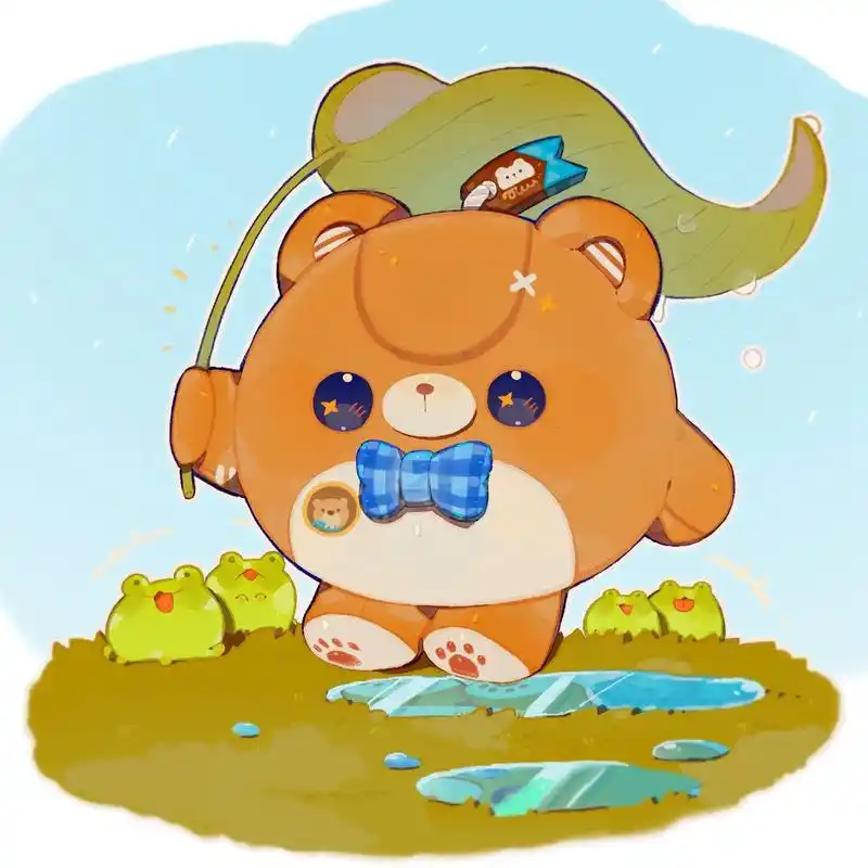 先画了一篇小熊小插图参与试试.