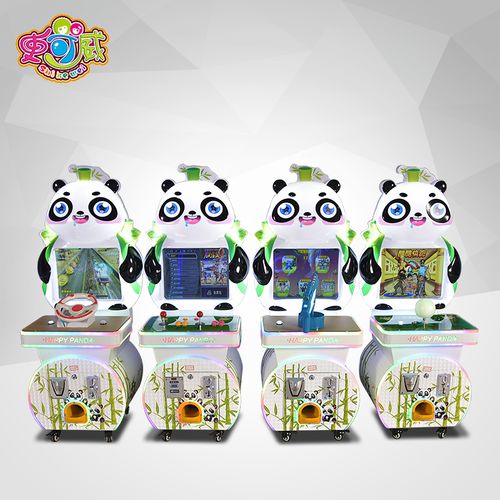 史可威儿童投币游戏机打怪兽快乐熊猫赛车拍拍乐电玩城设备