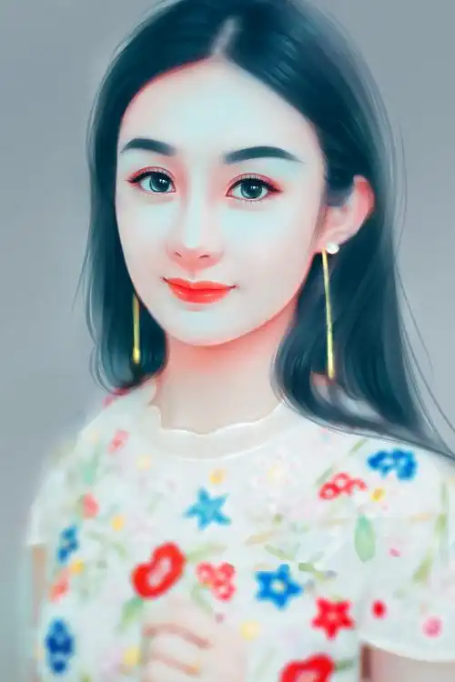 明星照片转手绘