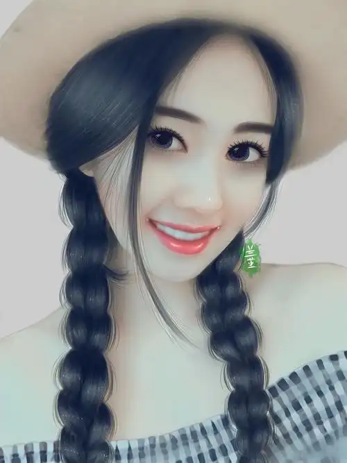 真人转手绘(24)戴草帽的女孩