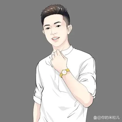 男生手绘漫画头像,单身帅酷头像 简约大气的西装男生头像,西装革履