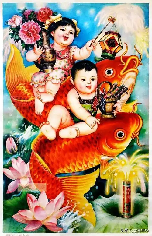 春节临近年味要浓精选80年代喜庆年画佳作