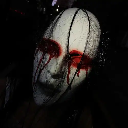 定制面具鬼脸鬼屋密室逃脱npc装扮道具游戏万圣节吓人面具 单眼鬼