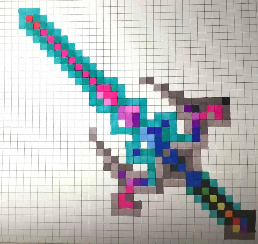 我的世界像素画 最终之剑61神 -永恒      顺便说个事,是我滴朋友